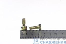 Штуцер М6х1.0 топливной трубки 1 отверстие L=14мм (уп.5) БТ-М6-1