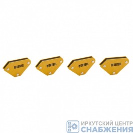 Набор фиксаторов магнитных для сварочных работ 4шт Denzel 97555