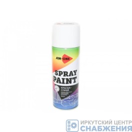 Краска белая матовая 450мл AIM-ONE SP-MW1007