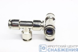 Фитинг тройник, 10х10х10мм, метал MPUT10/АТ10544