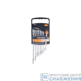 Набор ключей комбинированных, 8-19мм, 8шт, трещоточные, холдер АвтоДело 30028