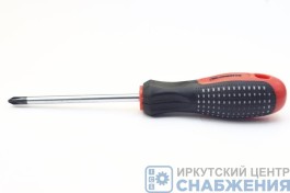 Отвертка PH2.0х100мм FUSION CrV трехкомпонентная рукоятка Anti-Slip MATRIX 11441
