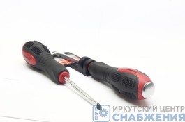 Отвертка ударная SL5х75мм CrV двухкомпонентная рукоятка MATRIX 19114