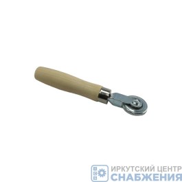 Ролик-раскатка для шиномонтажа с узким роликом 6мм деревянная ручка EVERWINNER RT-008D