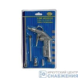 Пистолет продувочный, удлиненное сопло 95мм, 4 насадки, EURO разъем JIECTE WT35-10