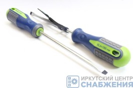 Отвертка SL6.0х150мм, CrV, трехкомп. рукоятка СИБРТЕХ 11803