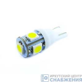 Светодиод 24V T10 5smd size-5050 (уп.10) КЭП 8721