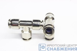 Фитинг тройник, 6х6х6мм, метал АТ10542/MPUT6