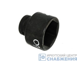 Головка торцевая ударная 6гр. 1" 60мм АвтоДело 40360