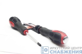 Отвертка ударная PH1х75мм двухкомпонентная рукоятка CrV MATRIX 19118