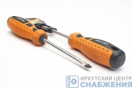 Отвертка SL6.0х100мм Point, CrV двухкомп.ручка SPARTA 11768