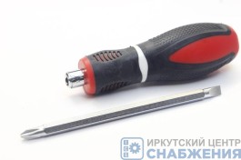 Отвертка комбинированная SL6.0 х PH2, CrMo, двухкомп.ручка, MATRIX 11580