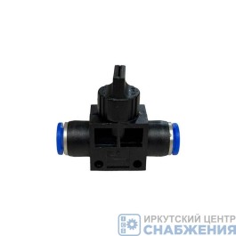 Фитинг с краном трубка ПВХ D=8мм АТ10783