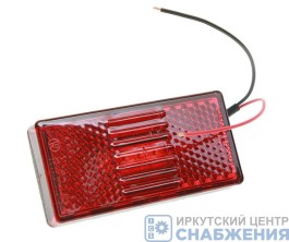 Фонарь маркерный 24В красный LED с проводом нов.обр. ТехАвтоСвет 51.3731-02