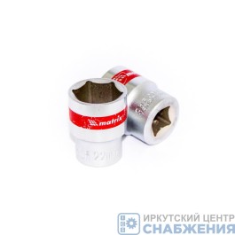 Головка торцевая 6гр. 1/2" 22мм MATRIX 13122