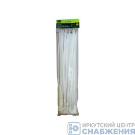 Хомуты 400х8мм, пластмассовые, белые (уп.50) СИБРТЕХ 45582