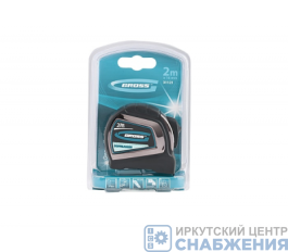 Рулетка, 2мх16мм, односторонний зацеп, 2-х стороняя шкала GROSS, 31121