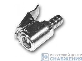 Наконечник для шланга подкачки D-6мм хром АТ11210