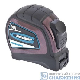 Рулетка, 3мх16мм, односторонний зацеп, 2-х стороняя шкала GROSS, 31122