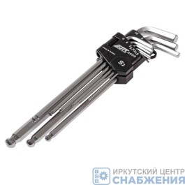 Набор шестигранников, 1.5-10 мм удлиненные с шаровидным наконечником 9пр. JTC-3505