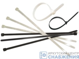 Хомуты 160 х2.5мм, пластмассовые, белые (уп.100) СИБРТЕХ 45523