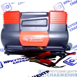 Компрессор автомобильный QUATTRO ELEMENTI SMART 65 12В, 200Вт, 10бар, с фонарем, в сумке, 65л/мин 2-х цилиндровый 792-117
