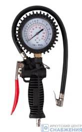 Пистолет для подкачки шин 12 Атм с манометром разъем EURO PROFI  QUATTRO ELEMENTI 770-926