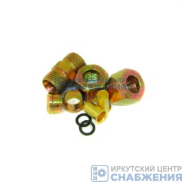 Ремкомплект тормозной трубки D-15 мм (полный) АМАЗ