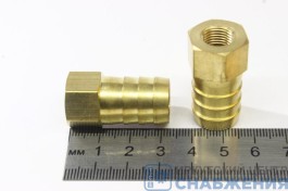 Штуцер М10х1.0 шланг 16мм ВР (уп.5)