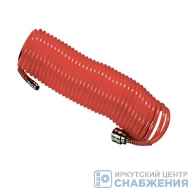Шланг спиральный, воздушный 5м с быстросъемными соединениями, MATRIX 57002