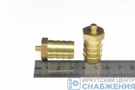 Штуцер М6х1.0 шланг 16мм НР (уп.5)