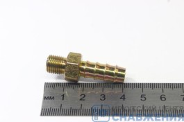 Штуцер М10х1.0 шланг 8мм НР СШН8М10 (уп.5)