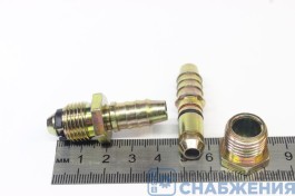 Штуцер М16х1.5 шланг 10мм НР 3 детали СШН10М16-360