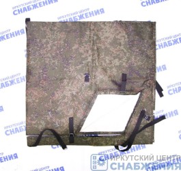 Утеплитель капота КАМАЗ нов.обр. под квадратные фары (морозостойкий) хаки КАМАЗ-53205,43118, 43253 UEZ 53205-3914010