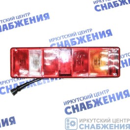 Фонарь задний правый 24В UNIVERSAL КАМАЗ ЕВРО МАЗ УРАЛ ЗИЛ с боковым габаритом со жгутом б/л ТЕХАВТОСВЕТ 8502.3716-00