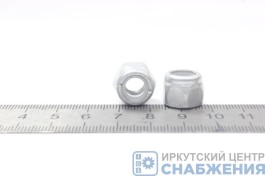 Гайка М 8х1.25 с нейлоновым кольцом (уп.100) (кл.пр 6) БелЗАН 00001-0061041-118