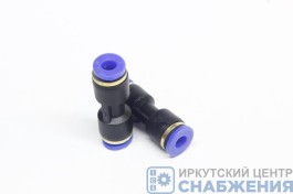 Фитинг прямой, 4х4 мм, пласик 116726/АТ10330