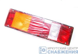 Фонарь задний левый с подсветкой 24В КАМАЗ ЕВРО МАЗ УРАЛ ЗИЛ без бокового габарита без жгута с лампой ТехАвтоСвет
