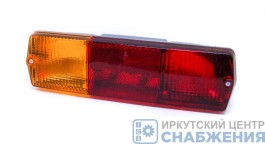Фонарь задний левый с подсветкой 24В КАМАЗ МАЗ УРАЛ ЗИЛ 2 болта с лампой (уп.6) ТЕХАВТОСВЕТ