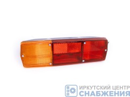 Фонарь задний левый с подсветкой 24В КАМАЗ МАЗ УРАЛ ЗИЛ 6 болтов без лампы ТехАвтоСвет 130.3716-219