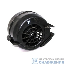 Электродвигатель отопителя МАЗ, ПАЗ 90Вт 24V в сборе с крыльчаткой и кожухом (ан.42.3780) БелАК БАК.42378