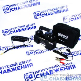 Компрессор автомобильный МИСТРАЛЬ 40 12V 18А 65 л/мин, клеммы (сумка) БелАК