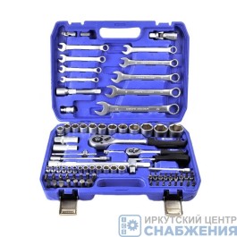 Набор инструмента, 6гр. 1/4", 1/2", 5/16" пластик.кейс 82 пр. ПРОФИ БАК.07003 БелАК