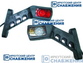 Фонарь габаритный ФГ-22-01 универсальный правый 4 диода 24V ТехАвтоСвет ФГ-22-01R-LED