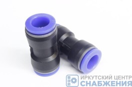 Фитинг прямой, 16х16 мм, пластик АТ-338/PUC16