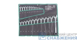 Набор ключей комбинированных, 6-32мм, 26шт, матовый хром, сумка STELS 15431