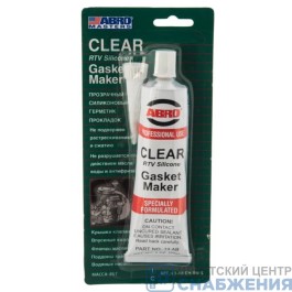 Герметик прокладка, 85гр ABRO прозрачный (уп.12) 13AB-R