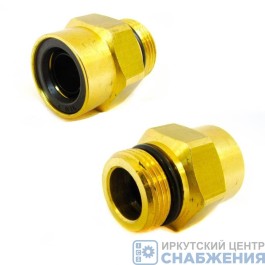 Фитинг с наружн.резьбой 12 мм М22х1.5 CAMOZZI бронза С9512 12-М22х1.5