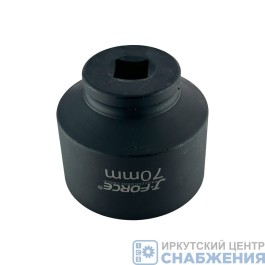 Головка торцевая ударная 6гр. 3/4" 70мм L=80мм J-FORCE JF-123470M