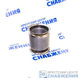 Металлорукав КАМАЗ ЕВРО-4,5, 6520, 65201, 6460, 5460 L=160мм, D=115мм с выхлопом вверх нержавеющая сталь МЕТАЛЛОКОМПЕНСАТОР 000.4859.403.000